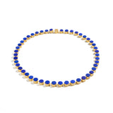 Barrel Chain with Lapis Necklace