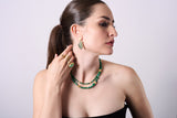 Emerald Crystal Bead Necklace