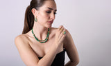 Emerald Crystal Bead Necklace