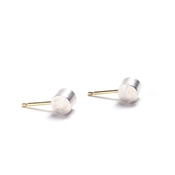 Sterling Silver Cleopatra Stud Earrings by Erich Zimmermann