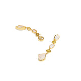 Crystal Opal & Yellow Diamond Earrings