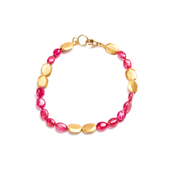 Spinel & Gold Bead Bracelet by Tamsen Z by Ann Ziff | _18K