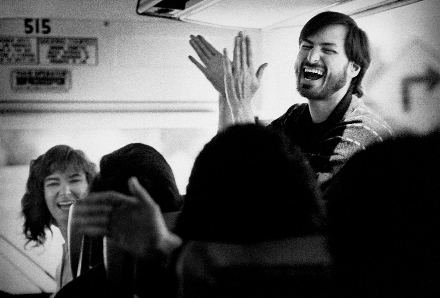 Steve Jobs Returning from a Visit to the New Factory