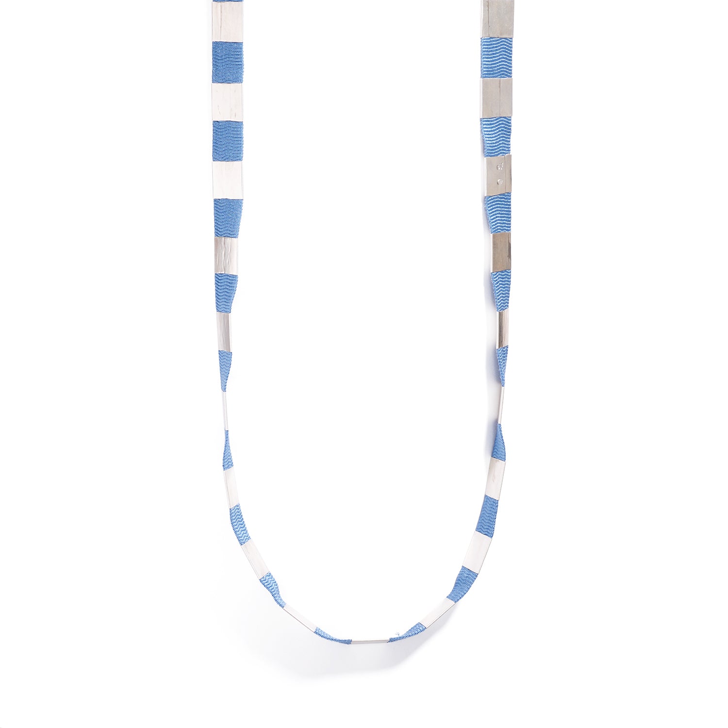 Classic Ribbon Necklace~Powder Blue