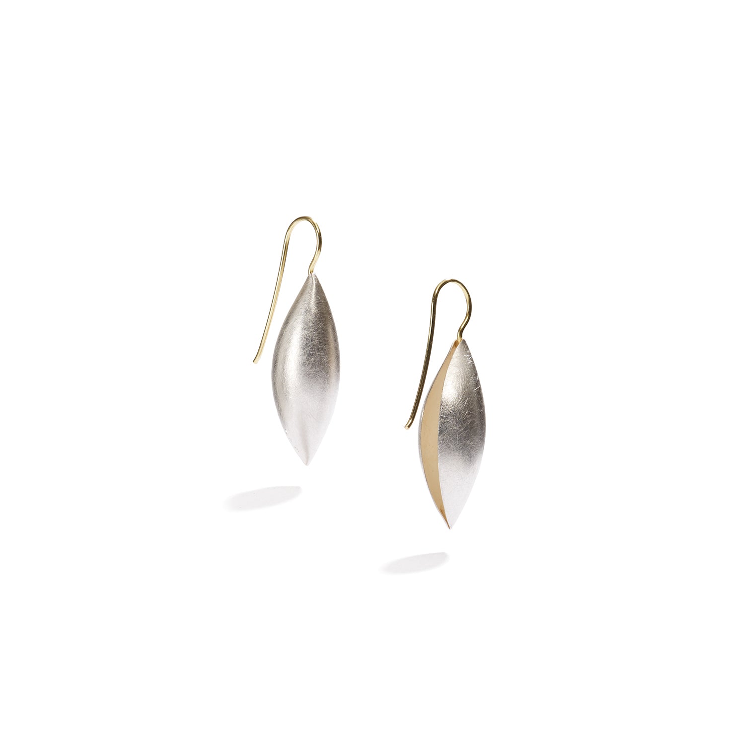 Sterling Silver Cocoon Pendant Earrings~32mm