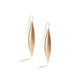 18K Rose Gold Cocoon Pendant Earrings~68mm Slim