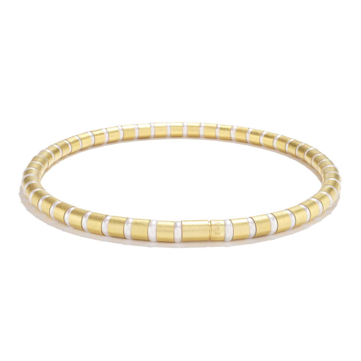 Yellow Gold Collier~8mm Pearl