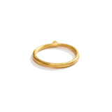Gold Ring with Single Diamond