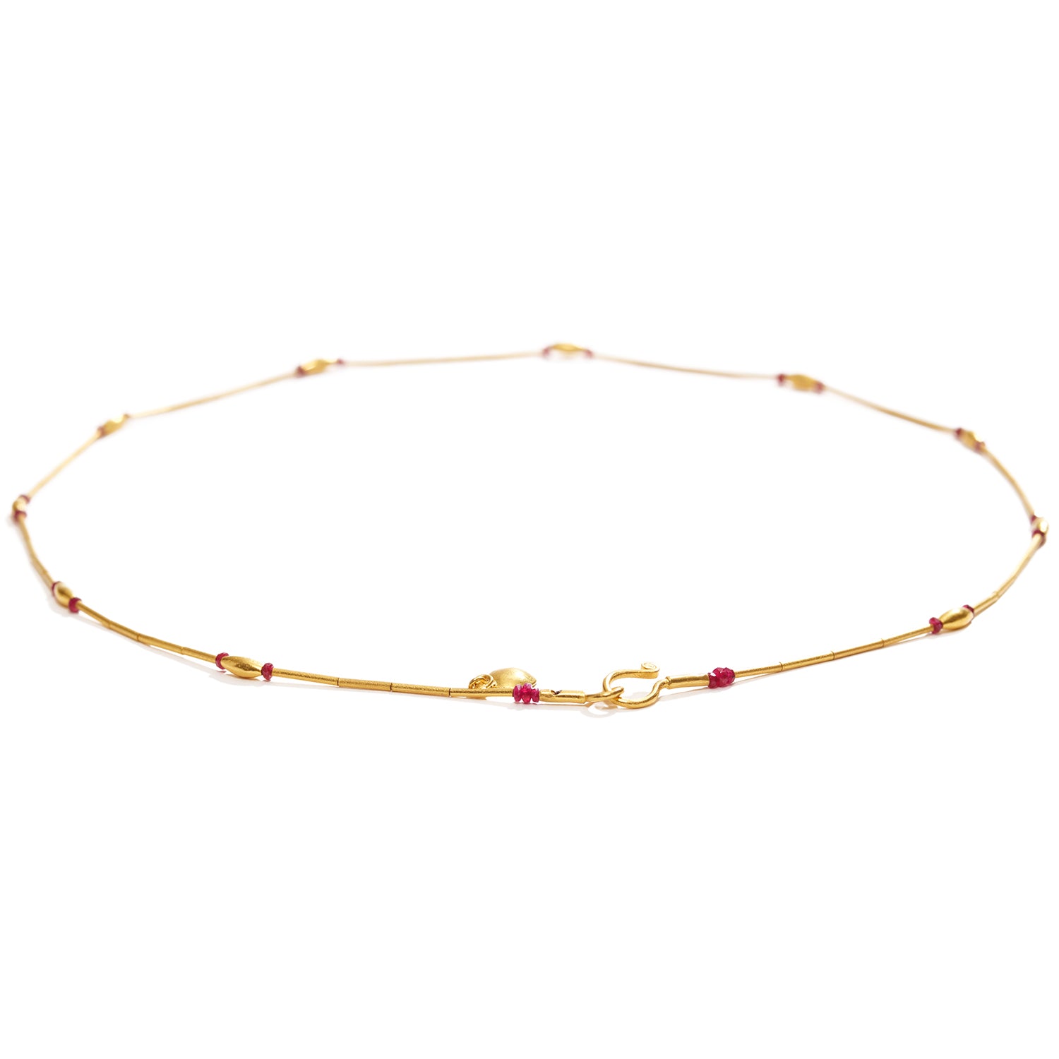Gold and Ruby Necklace