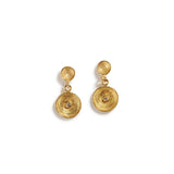 Small Cups of Gold Earrings