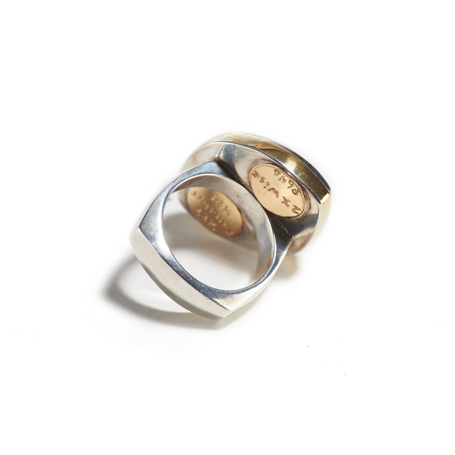 Ring in Silver, Gold, Labradorite & Beryl
