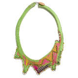 Lime Zigzag Necklace