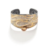 Short Morganite Snake Cuff Bracelet