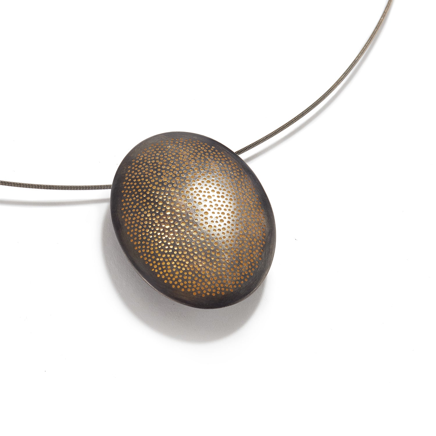 Perforated Beetle Necklace