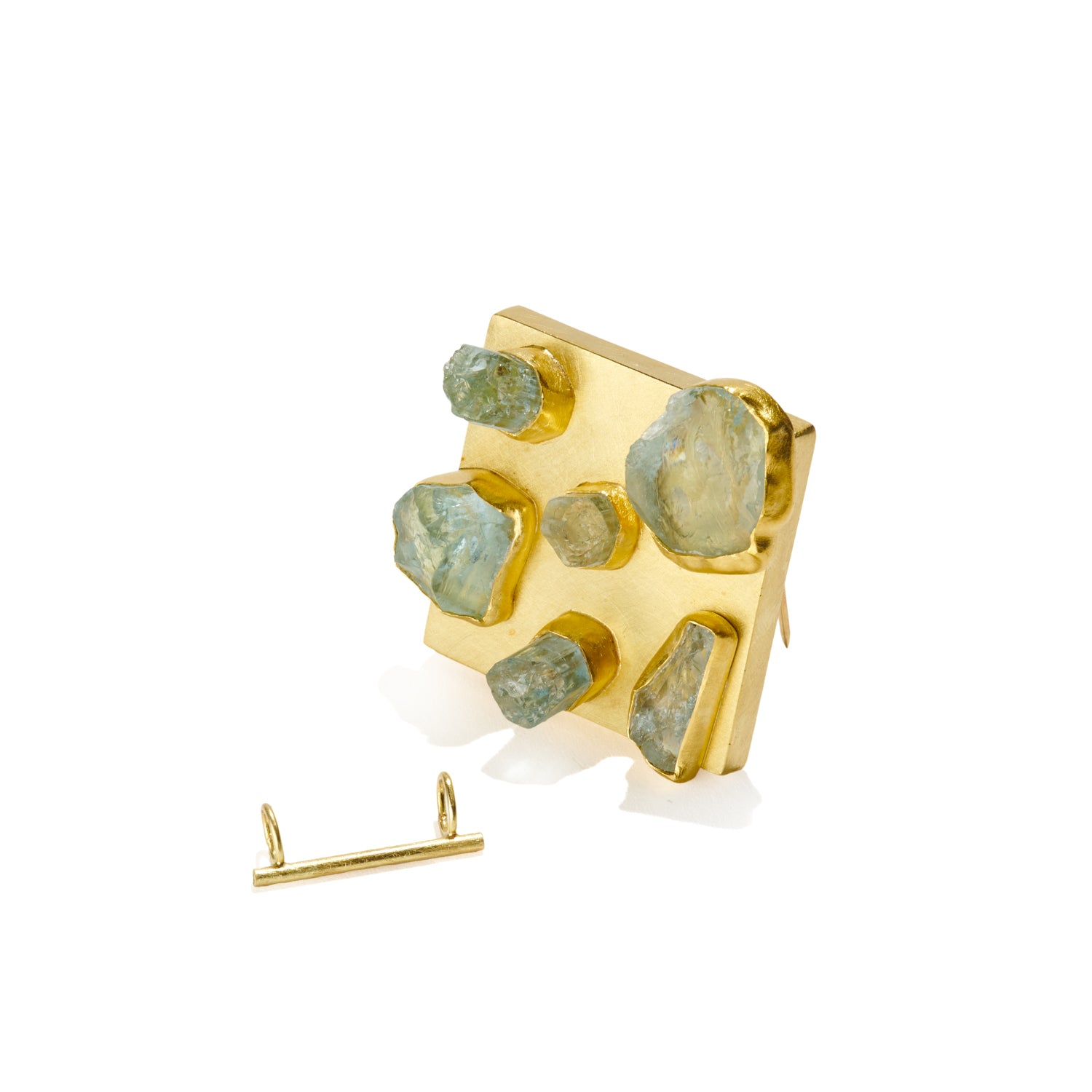 Square Aquamarine Pendant