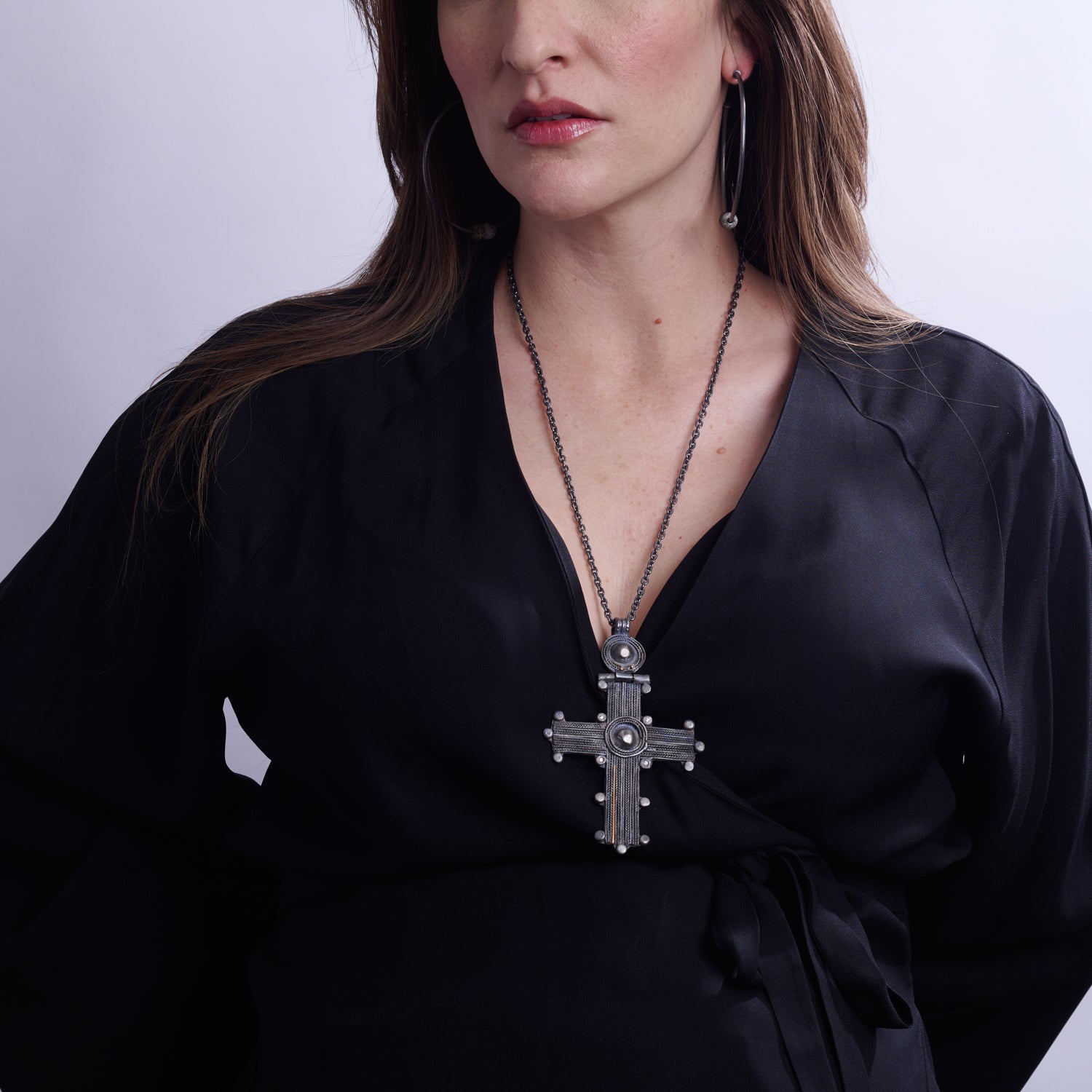 Antique Cross Pendant Necklace
