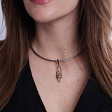 Raw Sapphire Charm