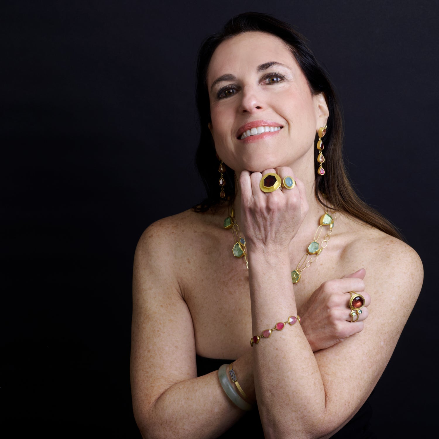 Petite Solitaire Aquamarine Ring