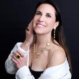 Red Hexagon Garnet Ring