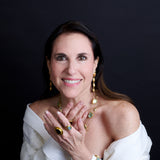 Oval Cabochon Aquamarine Ring