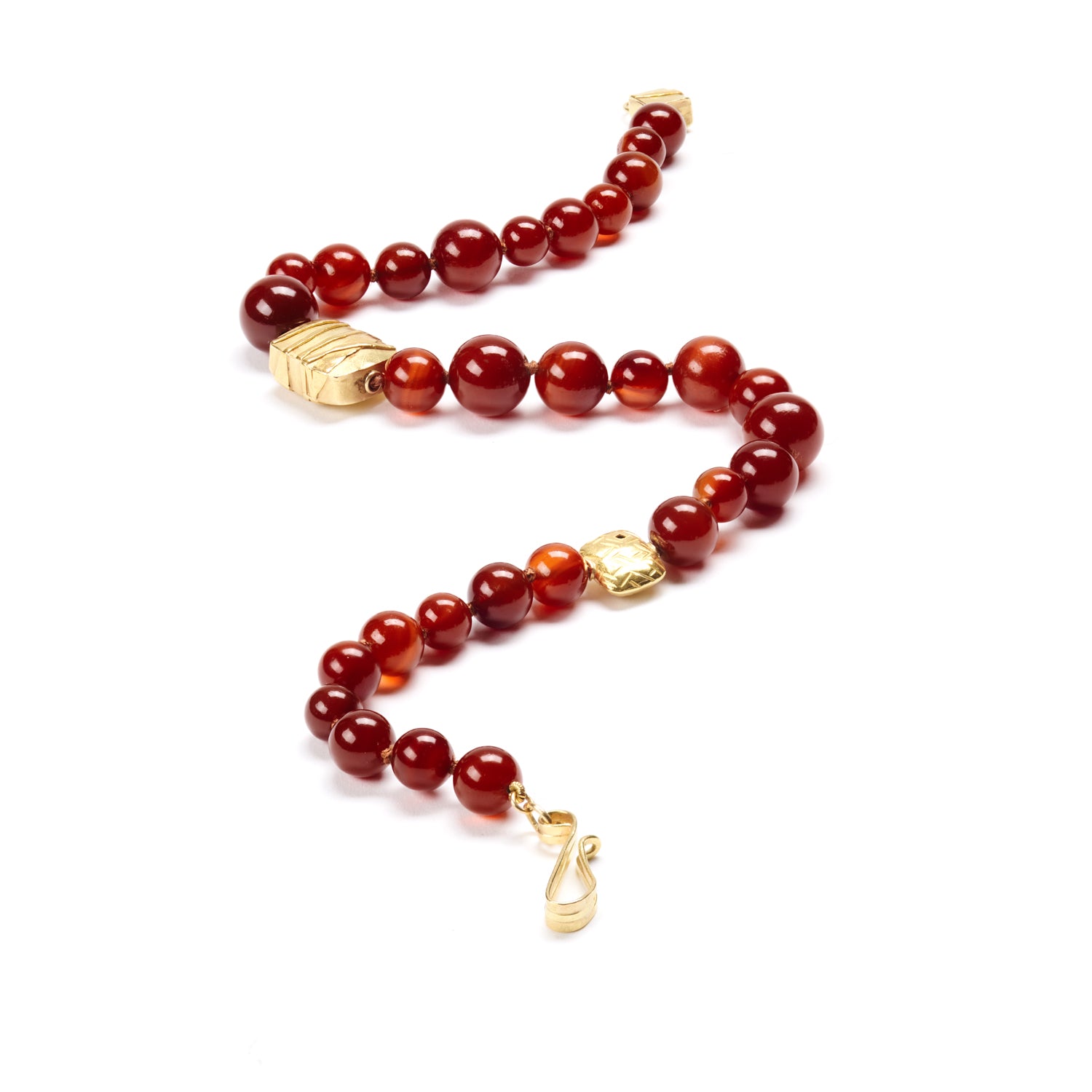 Carnelian and Gold Strand