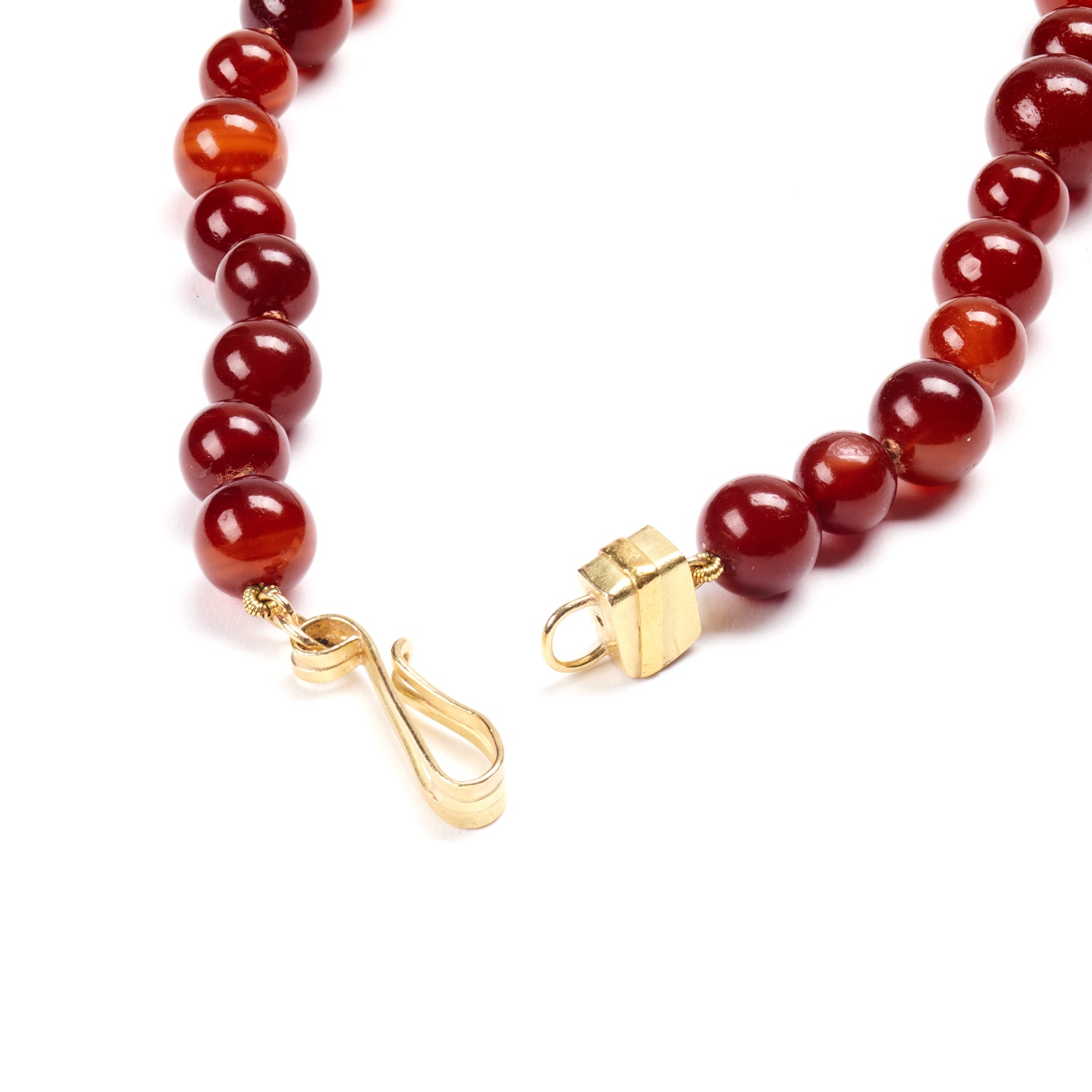 Carnelian and Gold Strand
