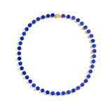 Barrel Chain with Lapis Necklace