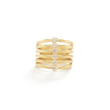 Gold Zipper Ring