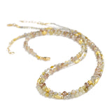 Faceted Natural Colored Diamond Necklace