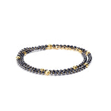 Chain of Black Diamond Beads