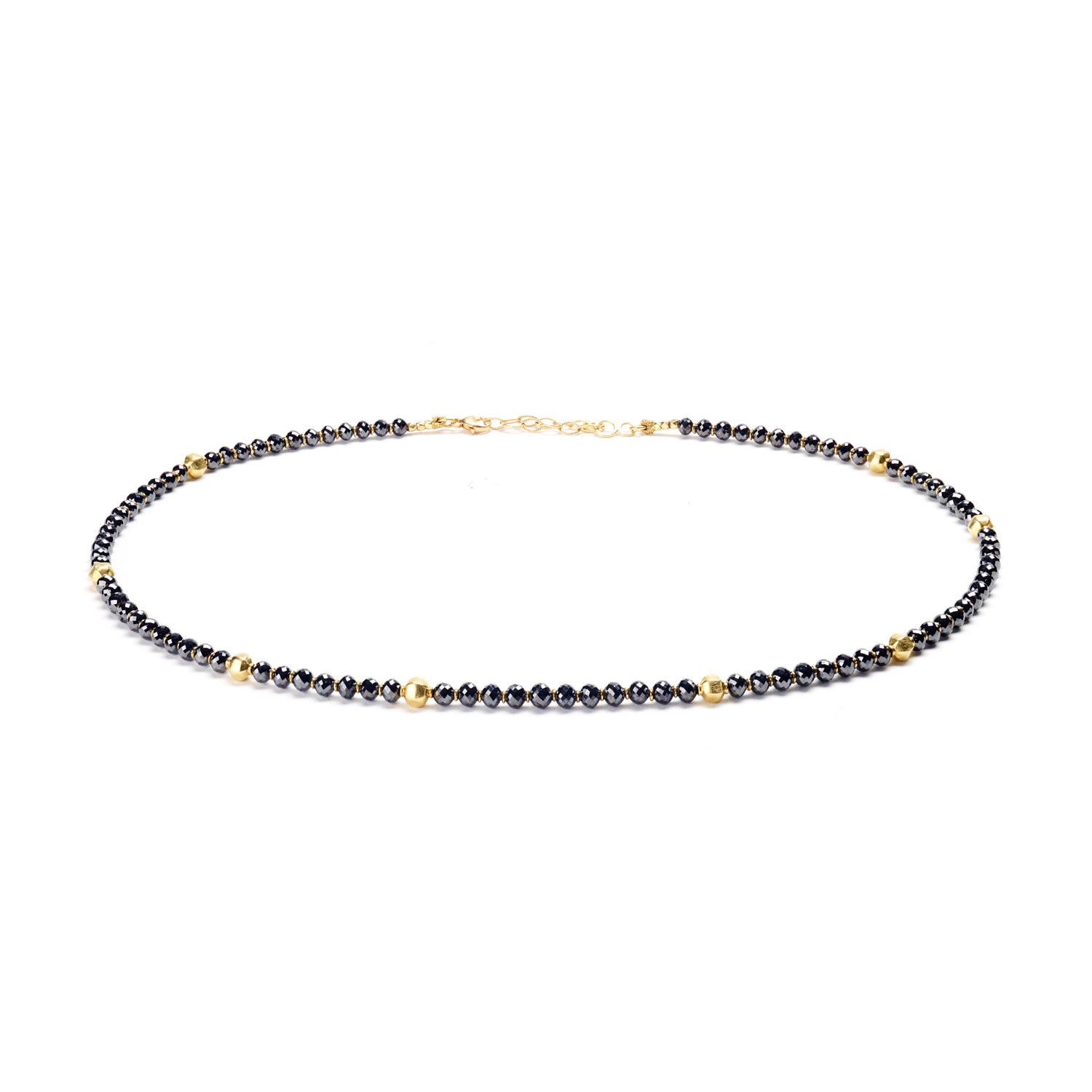 Chain of Black Diamond Beads