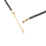 Chain of Black Diamond Beads