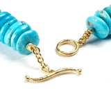 Turquoise Disc Bead Necklace