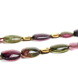 Watermelon Tourmaline Slice Necklace
