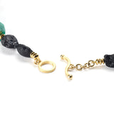 Emerald Crystal & Black Tourmaline Necklace