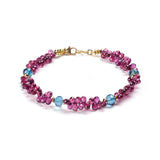 Rhodolite Garnet Briolette Bracelet