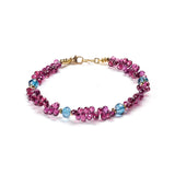 Rhodolite Garnet Briolette Bracelet