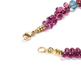Rhodolite Garnet Briolette Bracelet