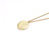 Gold Petal Pendant Necklace