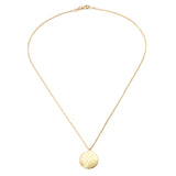 Gold Petal Pendant Necklace