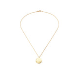 Gold Petal Pendant Necklace