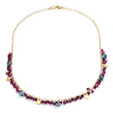 Rhodolite Garnet Briolette Necklace
