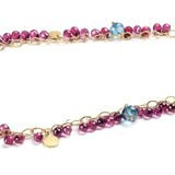 Rhodolite Garnet Briolette Necklace