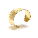 Leaf Cuff With Diamonds