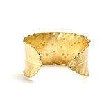Leaf Cuff With Diamonds