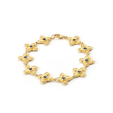 Sapphire & Gold Dogwood Bracelet