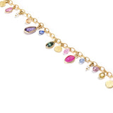 Sapphire & Freshwater Seed Pearl Necklace