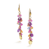 Long Briolette Cluster Earrings