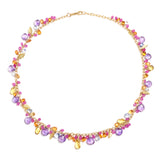 Sapphire Briolette Cluster Necklace