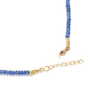 Sapphire & Dogwood Bead Necklace